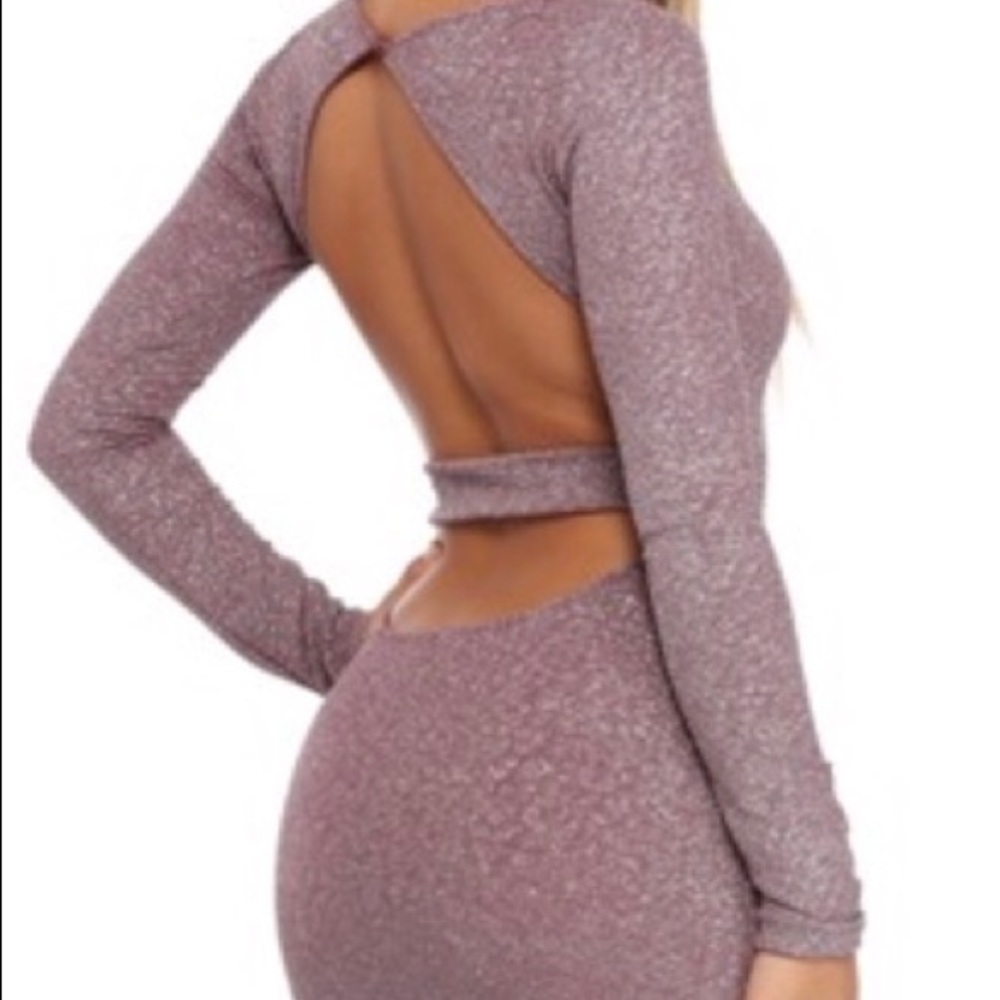 Lavender SparklIng Casual Long Dress